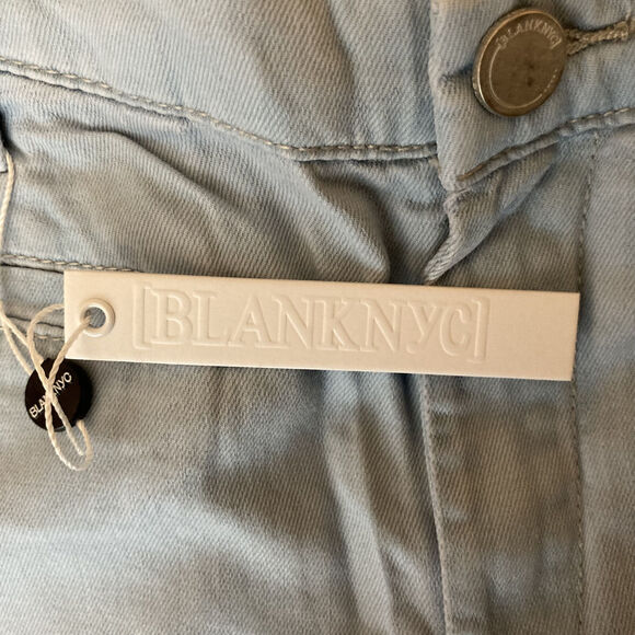 NEW! BLANK NYC WOMENS BLUE LIGHT WASH RELAXED BELL YEAH FLARE PANTS 29 - Picture 9 of 10